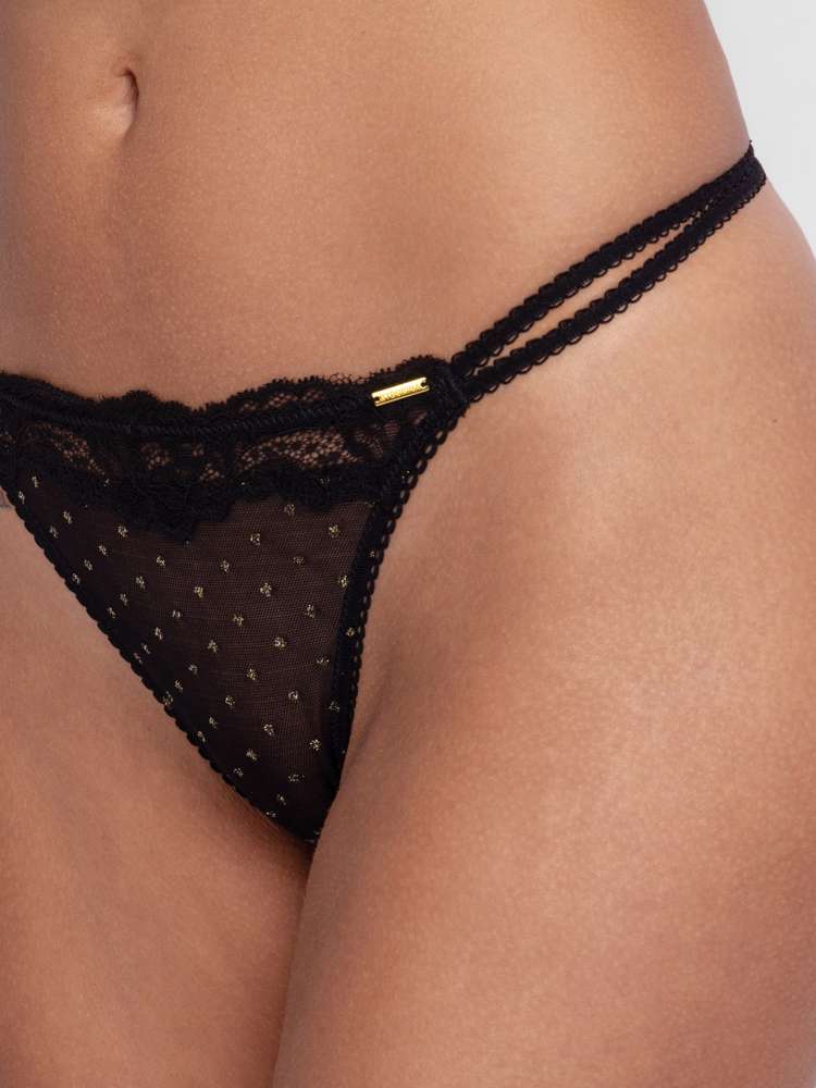 Aurora – Shimmer Dot Mesh Thong