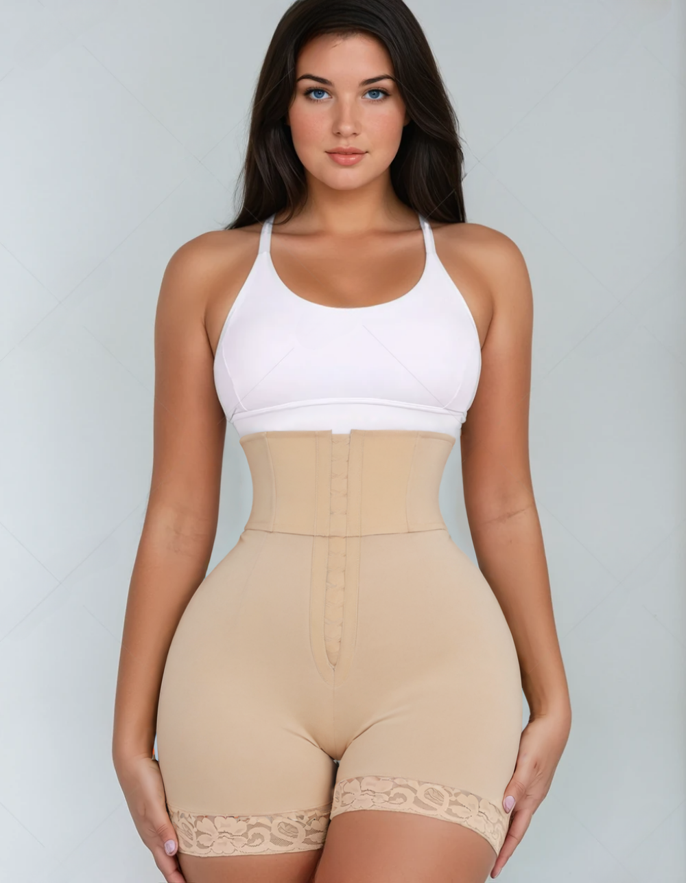 KIM - High-Waist Body Shaper - LivingCurves Shapewear XS / Beige