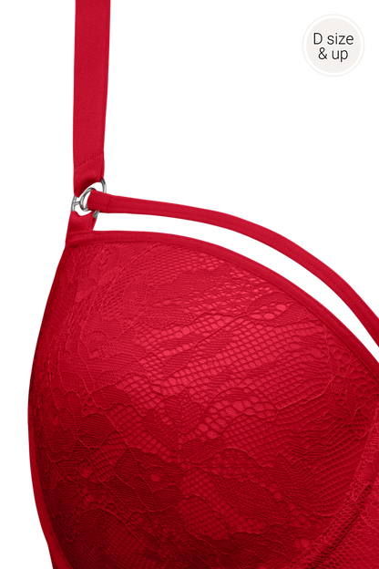 SYRA – Red Lace Balconette BH