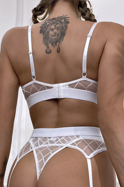 Amaya – 3-Delige Kanten Lingerieset