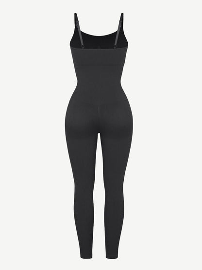 ELEVARE – Every-day tummy control jumpsuit - LivingCurves activewear Zwart / XS/S