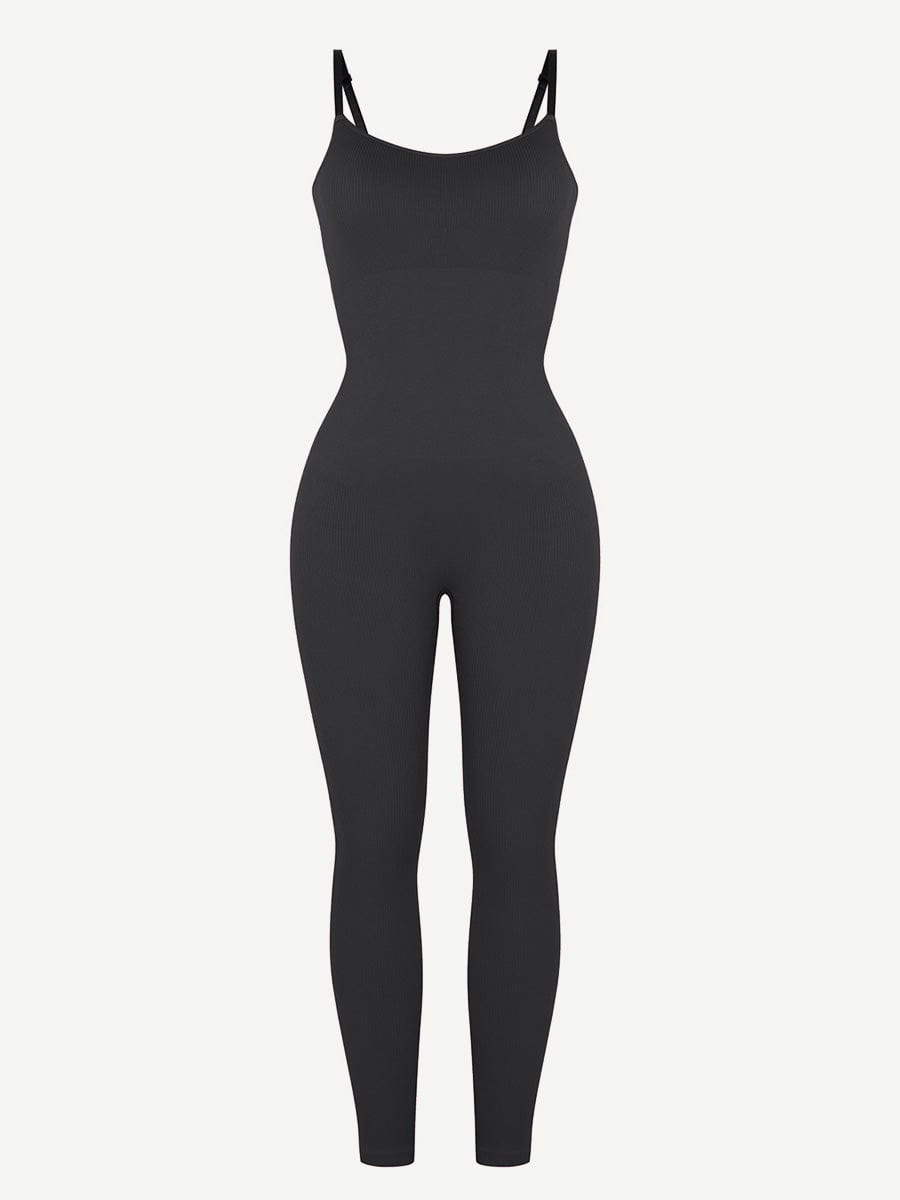 ELEVARE – Every-day tummy control jumpsuit - LivingCurves activewear Zwart / XS/S