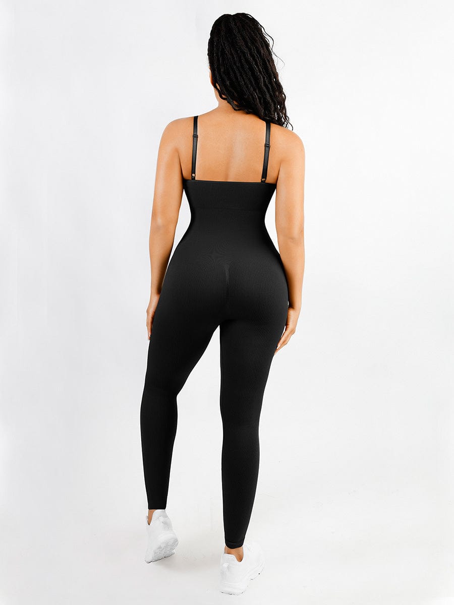 ELEVARE – Every-day tummy control jumpsuit - LivingCurves activewear Zwart / XS/S