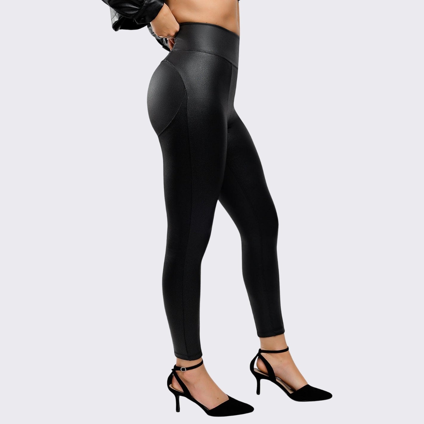 AUREA – Faux Leather High Rise Leggings