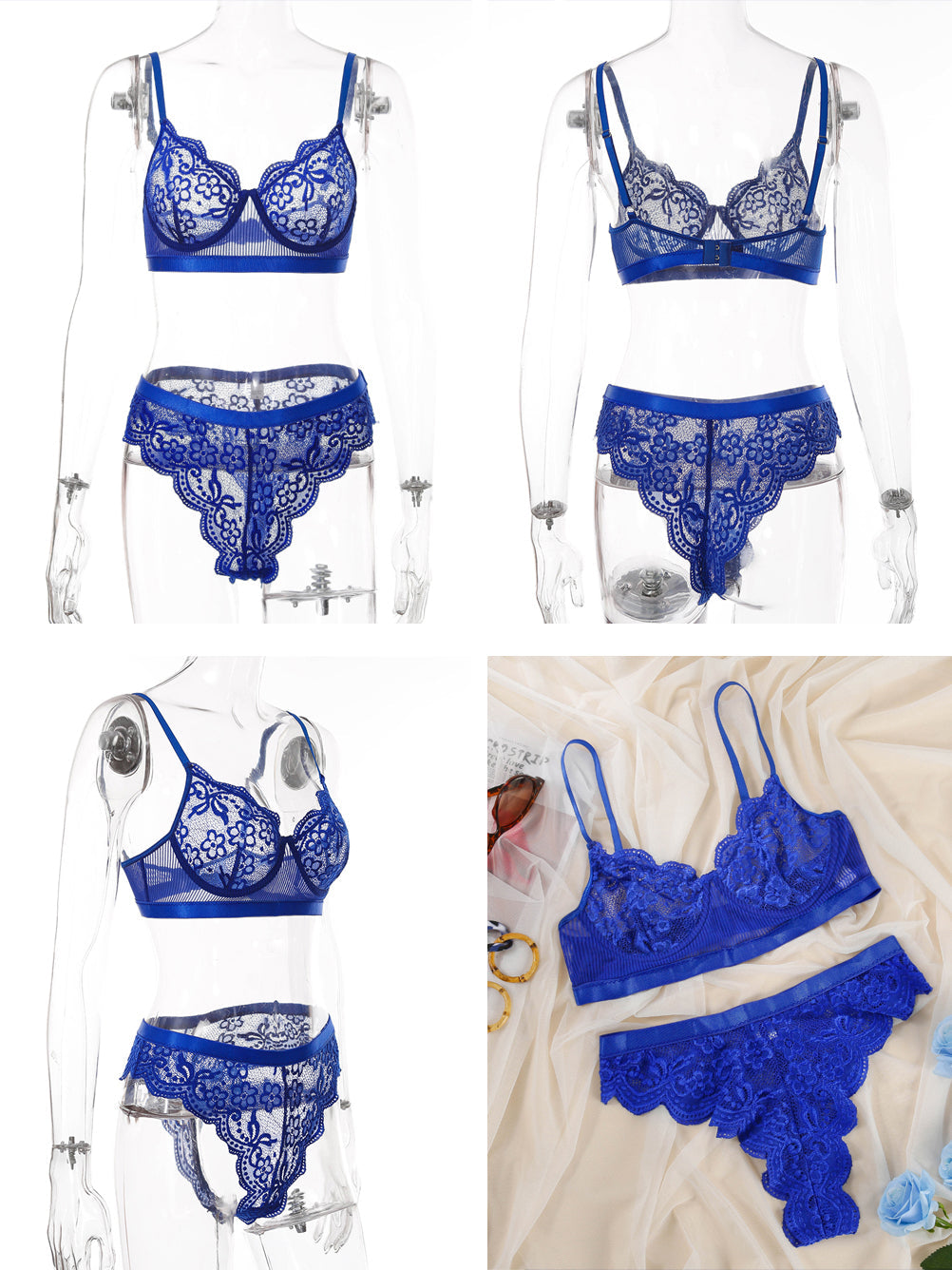 Kaei&Shi Lace Lingerie Set 2 – Tweedelige Kantset voor Verleiding
