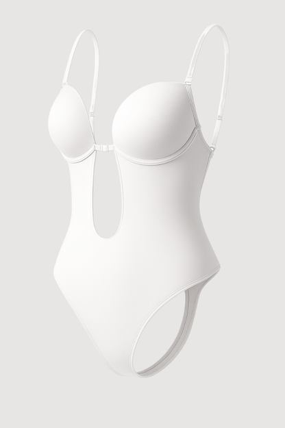 NOA – Onzichtbare Shaper BH met Open Rug - LivingCurves Rugloos body shaper Wit / S