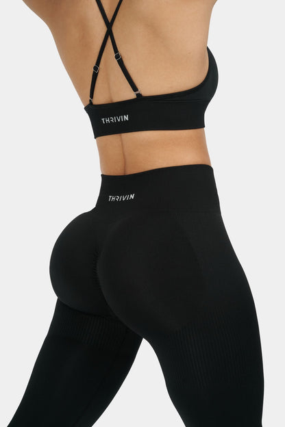 VYNE - Sculpt Legging - Puur Zwart - LivingCurves XS