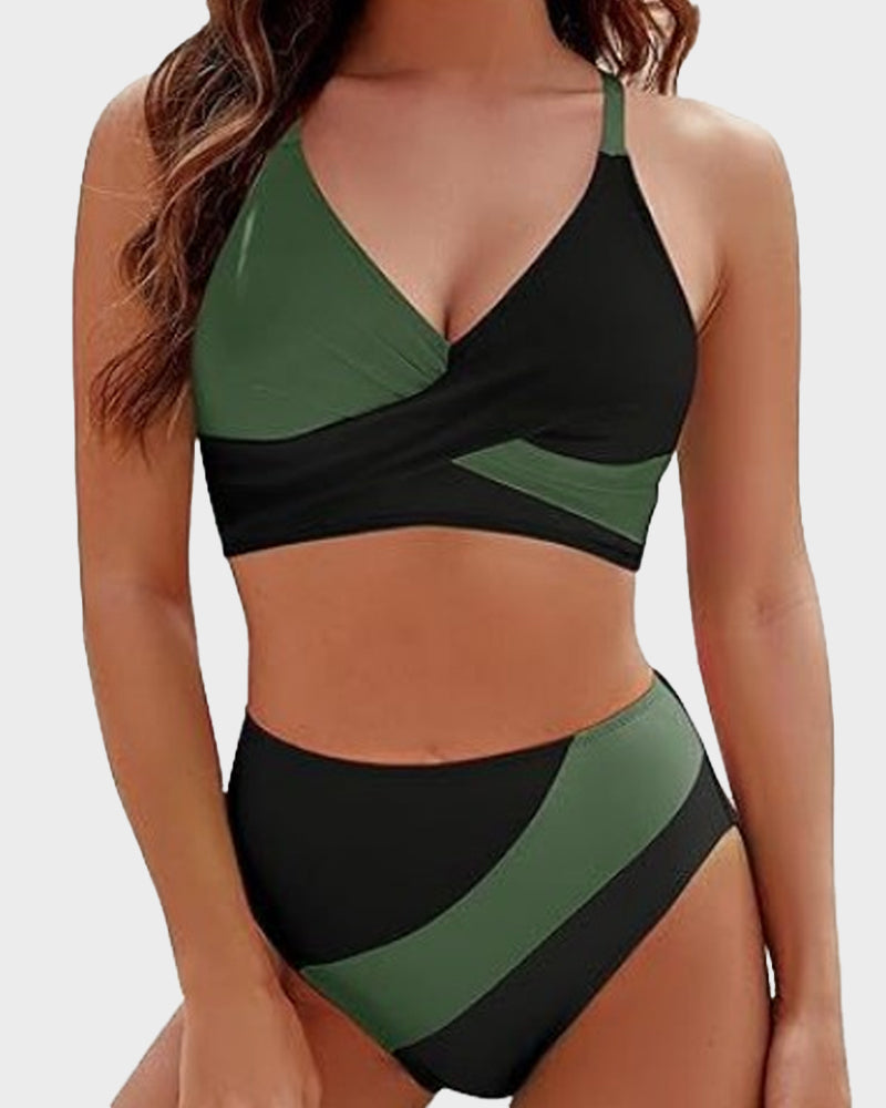 VESPA – Color-Block Bikini Set