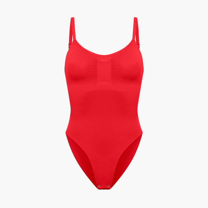 LINN – Naadloze Shaping Body - LivingCurves Bodysuit Rood / XS