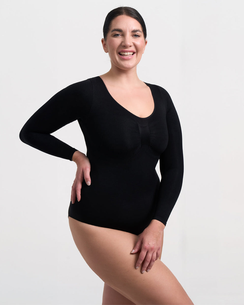 ARYA – Longsleeve Sculpt Bodysuit (Stringmodel)