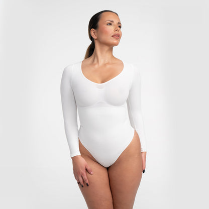NAYA – Longsleeve Sculpt Bodysuit (Slipmodel) - LivingCurves Bodysuit Zwart / XS