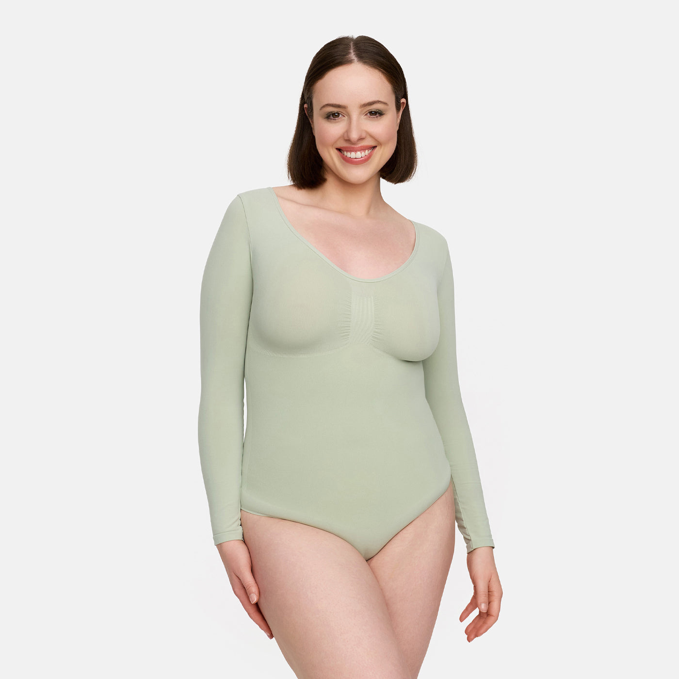 ARYA – Longsleeve Sculpt Bodysuit (Stringmodel) - LivingCurves Bodysuit Zwart / XS