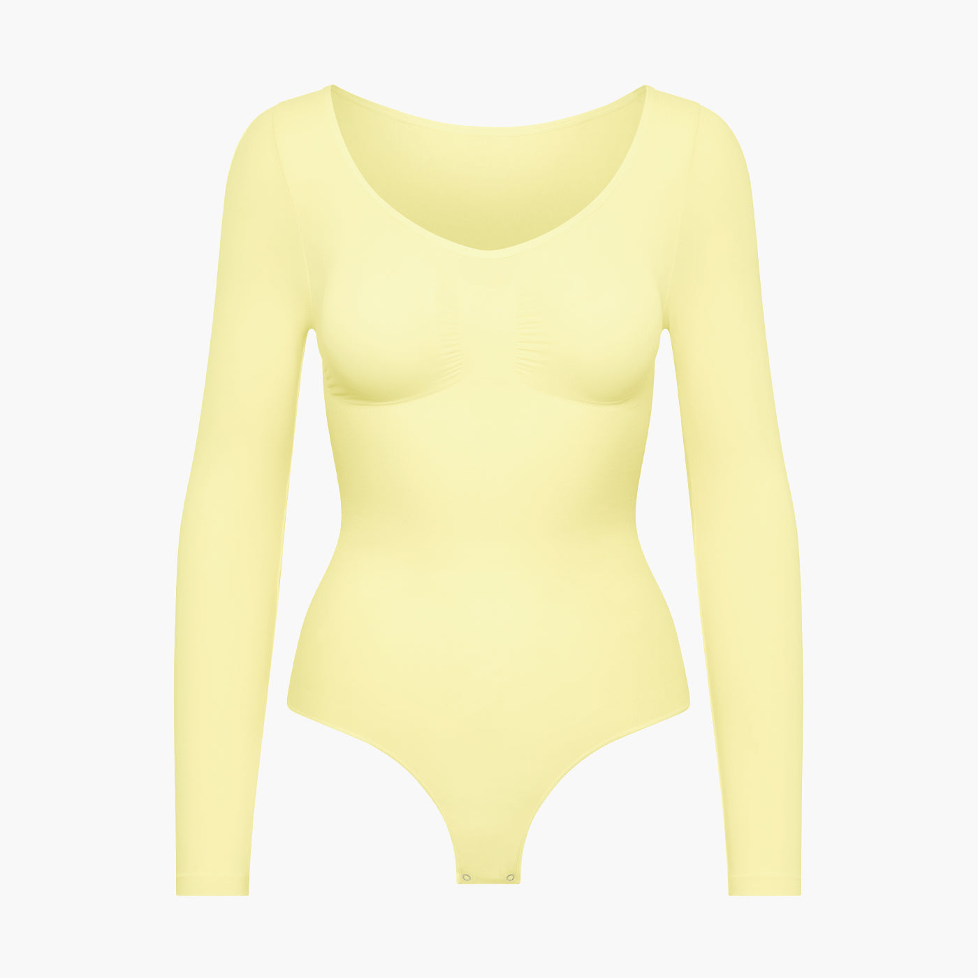 ARYA – Longsleeve Sculpt Bodysuit (Stringmodel) - LivingCurves Bodysuit Geel / XS