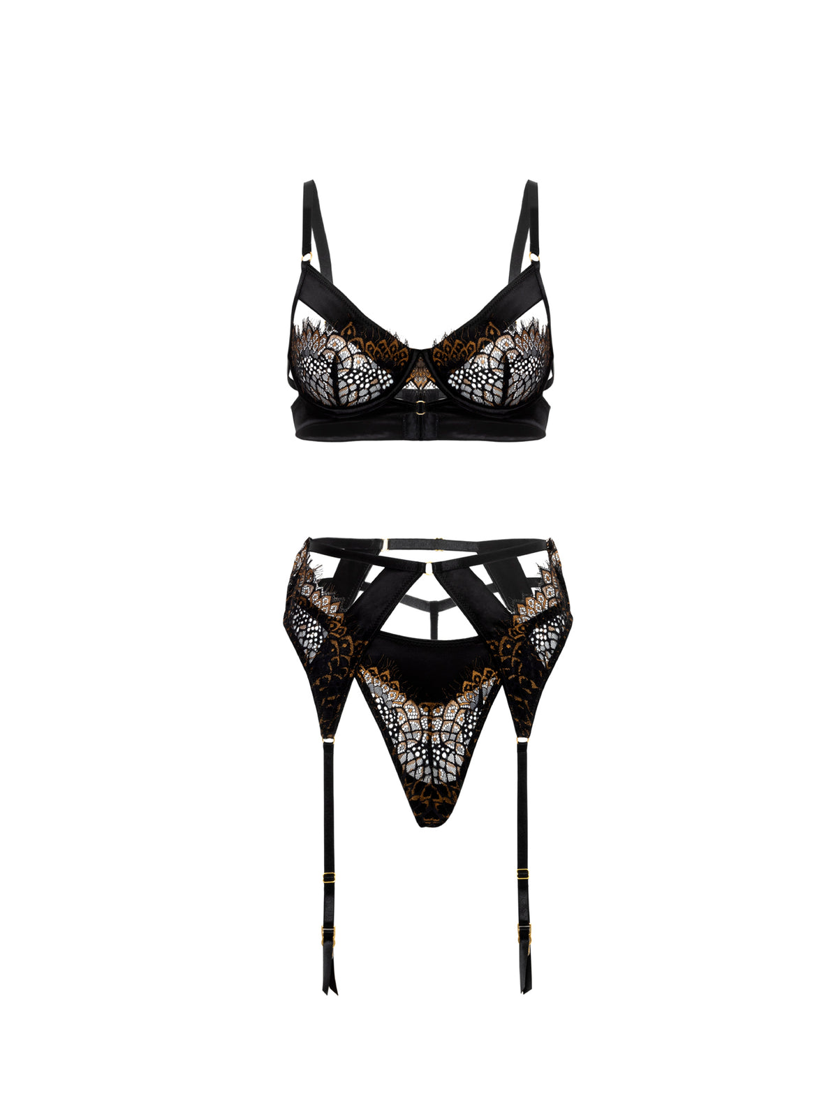 Ingrid – Lingerieset van Kant en Satijn