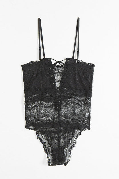 Alina – Kanten Bodysuit met Open Details