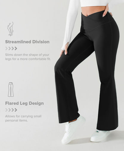 CELESTE – Flared Yoga Shaping Pants - LivingCurves Licht Blauw / XS