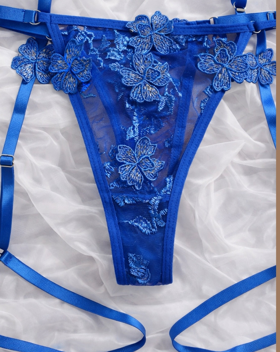 LIVC Lingerie set – Diep blauw met verfijnde details voor Dames