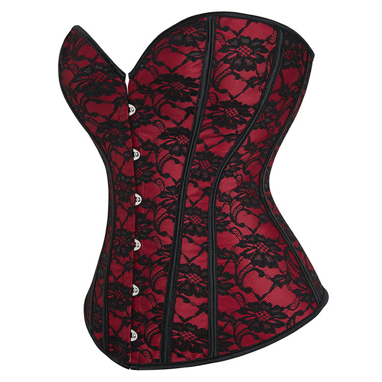 Retro Bodybuilding Chest Support Waist Girdling Belly Contraction Corset