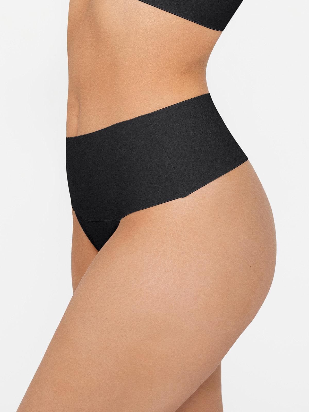 Seamless High-Waist Tummy Control Thong - LivingCurves Skin / XS