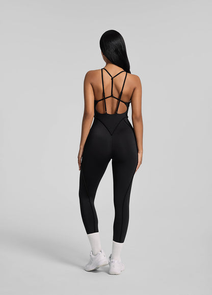 SERÉ – Strappy Back Catsuit - LivingCurves Bodysuit Black / XS
