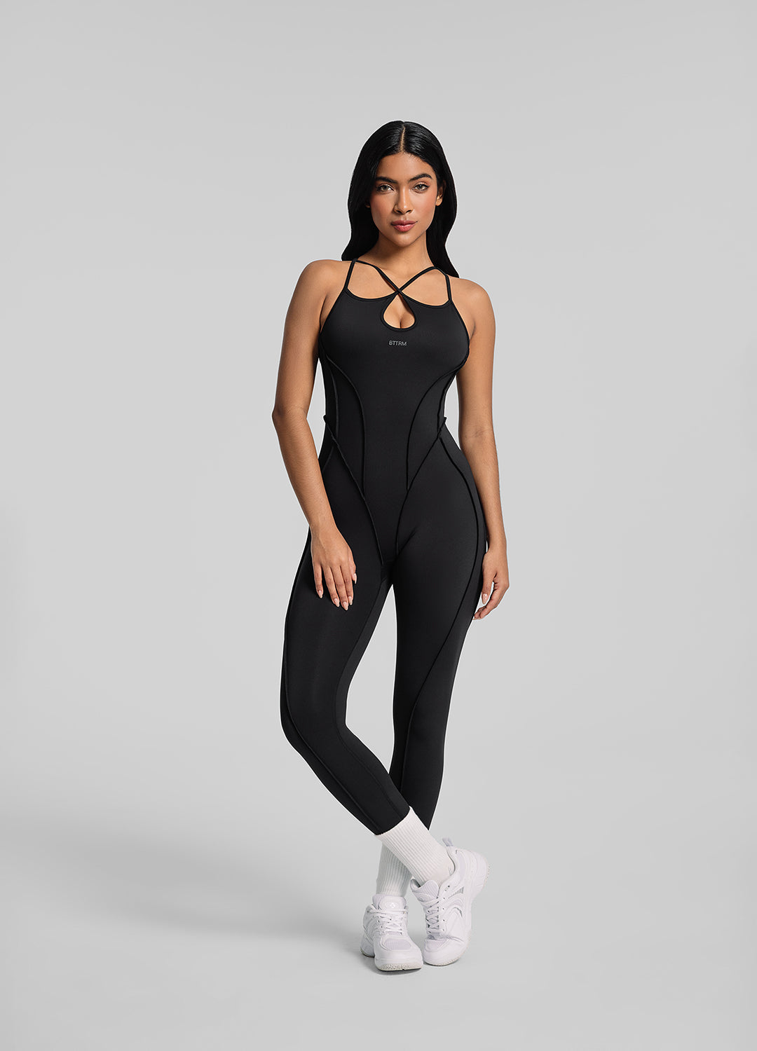 SERÉ – Strappy Back Catsuit - LivingCurves Bodysuit Black / XS