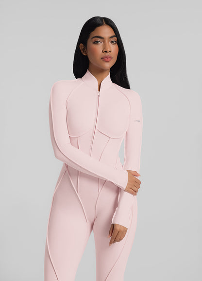 IVÉN – Closed-Back Catsuit - LivingCurves Bodysuit Ballet Pink / XS