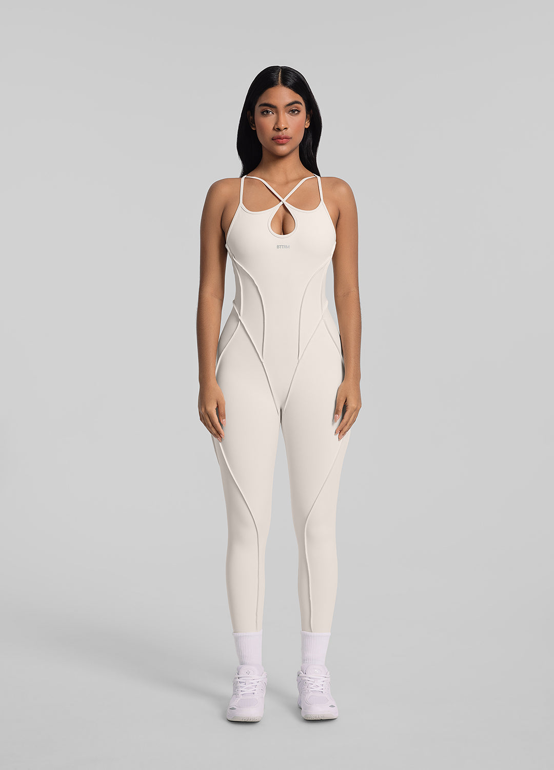 MIRE – Full-Length Shaping Catsuit - LivingCurves Bodysuit Ivory / XS