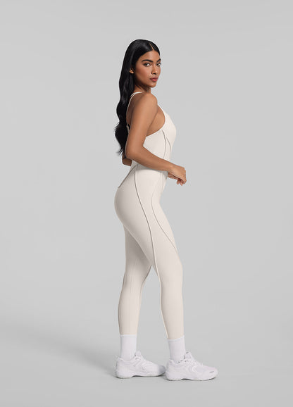 MIRE – Full-Length Shaping Catsuit - LivingCurves Bodysuit Ivory / XS