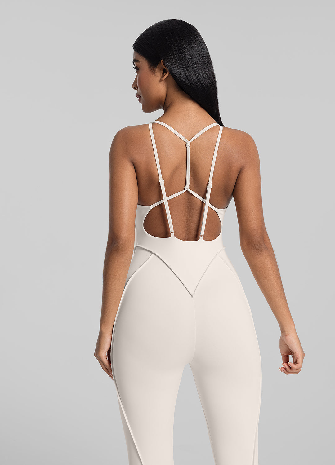 MIRE – Full-Length Shaping Catsuit - LivingCurves Bodysuit Ivory / XS