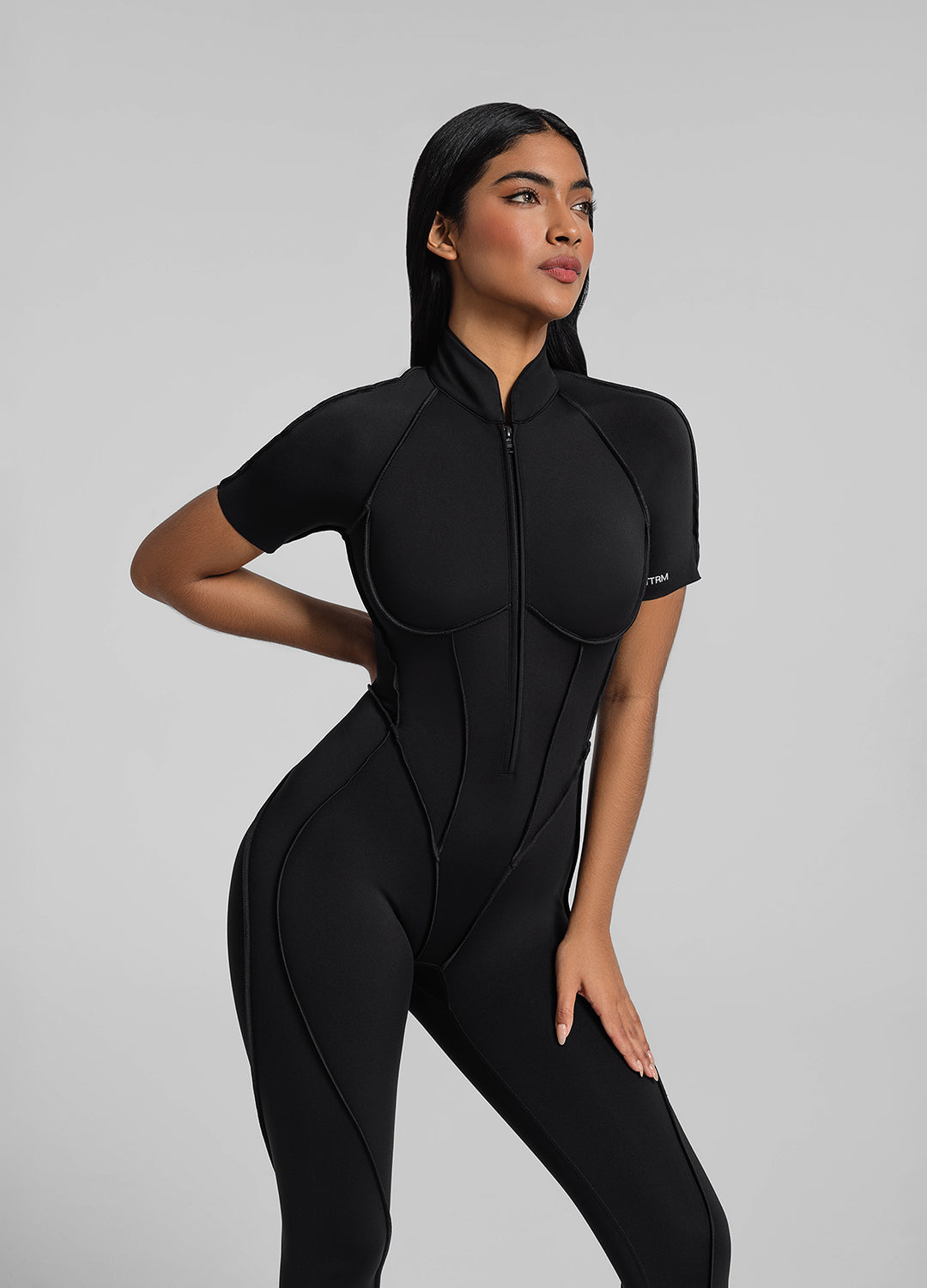 ELOR – Full-Length Shaping Catsuit - LivingCurves Bodysuit Black / XS