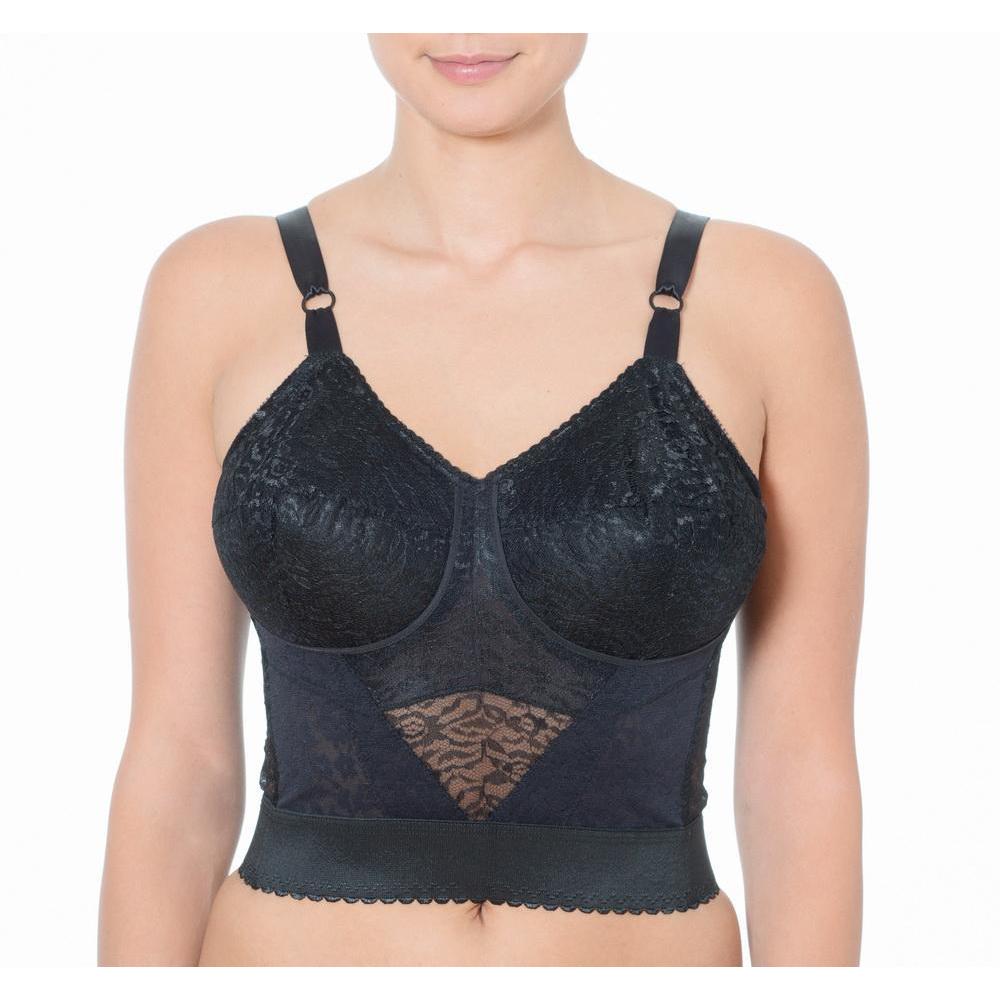 MARISTELLA – Longline Wireless Bra - LivingCurves Long Line Bra Zwart / 34B