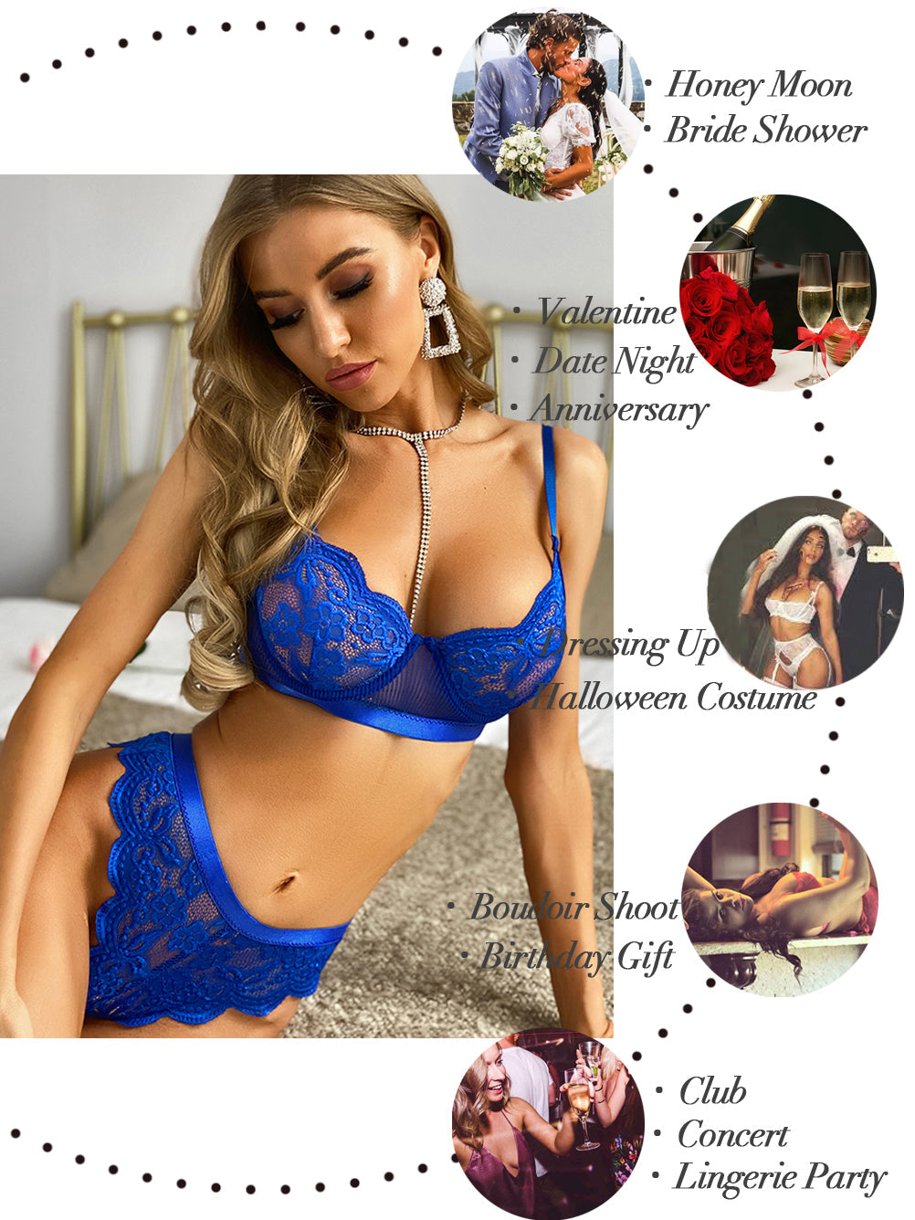 Kaei&Shi Lace Lingerie Set 2 – Tweedelige Kantset voor Verleiding