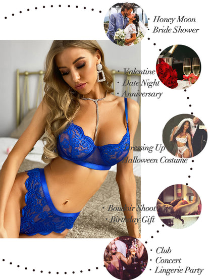 Kaei&Shi Lace Lingerie Set 2 – Tweedelige Kantset voor Verleiding