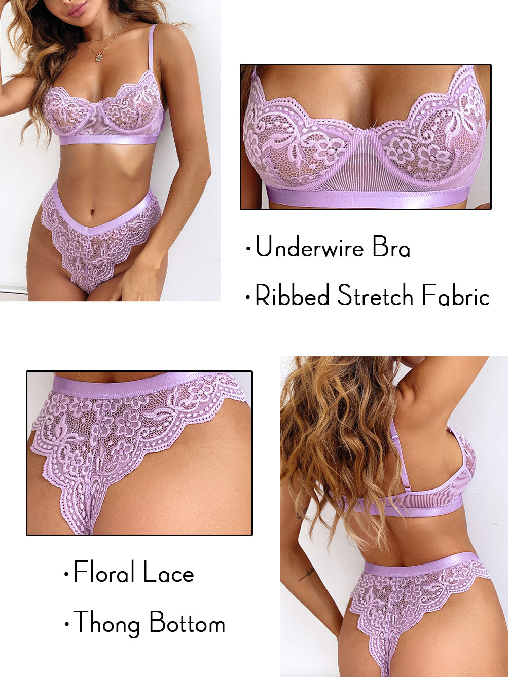 Kaei&Shi Lace Lingerie Set 1 – Tweedelige Kantset voor Verleiding
