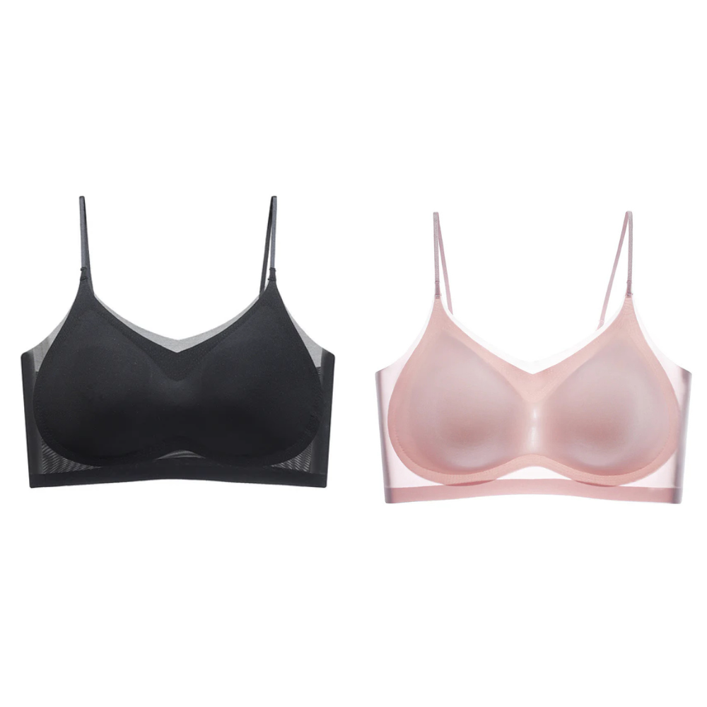 ZIVA - Ultralichte Beauty BH - LivingCurves Kaching Cart Upsell Toggle Zwart/Roze / M