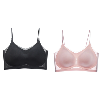 ZIVA - Ultralichte Beauty BH - LivingCurves Kaching Cart Upsell Toggle Zwart/Roze / M