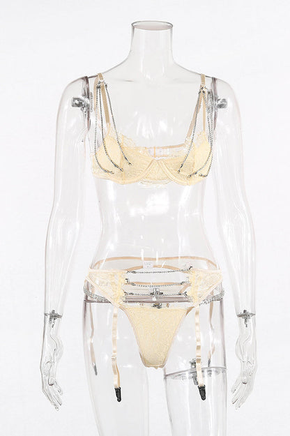 Raya – Chain Lingerieset met Garter Belt