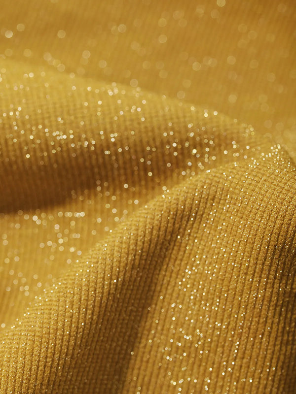 Shapewear Metallic Seamless Tummy-Control Skin-Friendly Bodysuit - LivingCurves Orange Yellow / XS