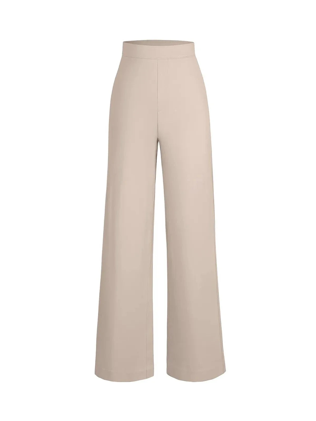 SELENE – Shaping Ponte Wide-Leg Pants - LivingCurves Business Casual Pants Zwart / XS