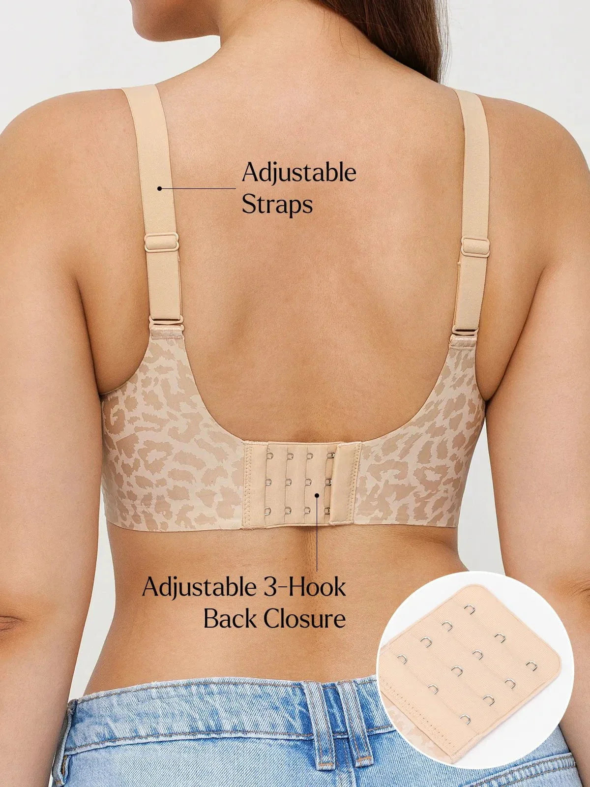 SERENA | Naadloze Beha zonder Beugel met Luipaardprint