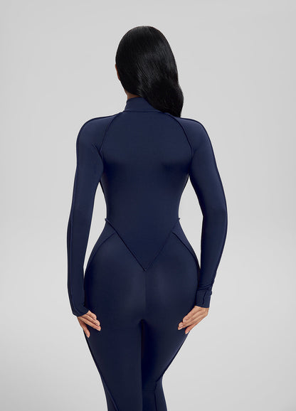 ÉLAN – Closed-Back Catsuit - LivingCurves Bodysuit Midnight Blue / XS