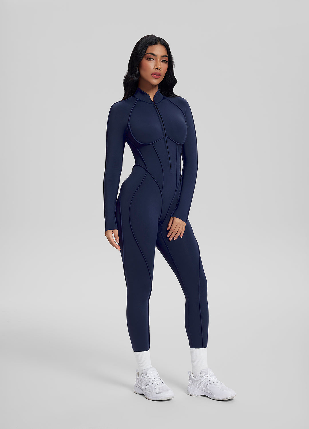 ÉLAN – Closed-Back Catsuit - LivingCurves Bodysuit Midnight Blue / XS