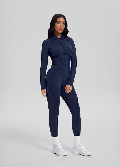 ÉLAN – Closed-Back Catsuit - LivingCurves Bodysuit Midnight Blue / XS