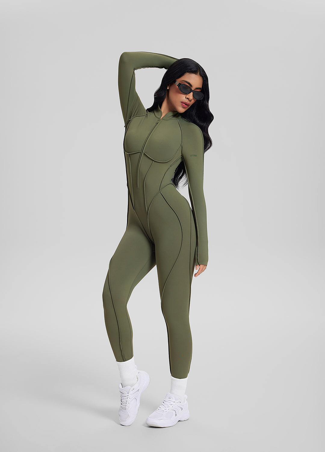 ZÉRA – Closed-Back Catsuit - LivingCurves Bodysuit Khaki Green / XS