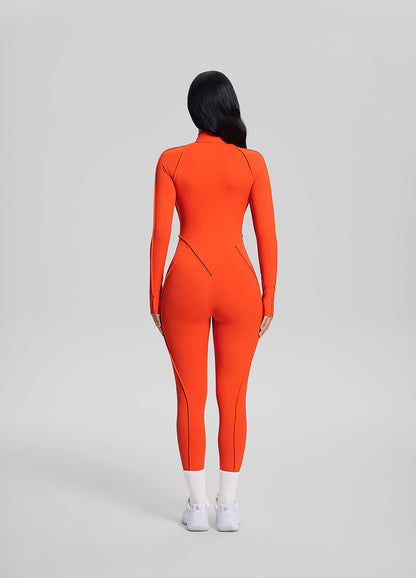 Closed-Back Catsuit - LivingCurves Bodysuit Solar Orange / XS