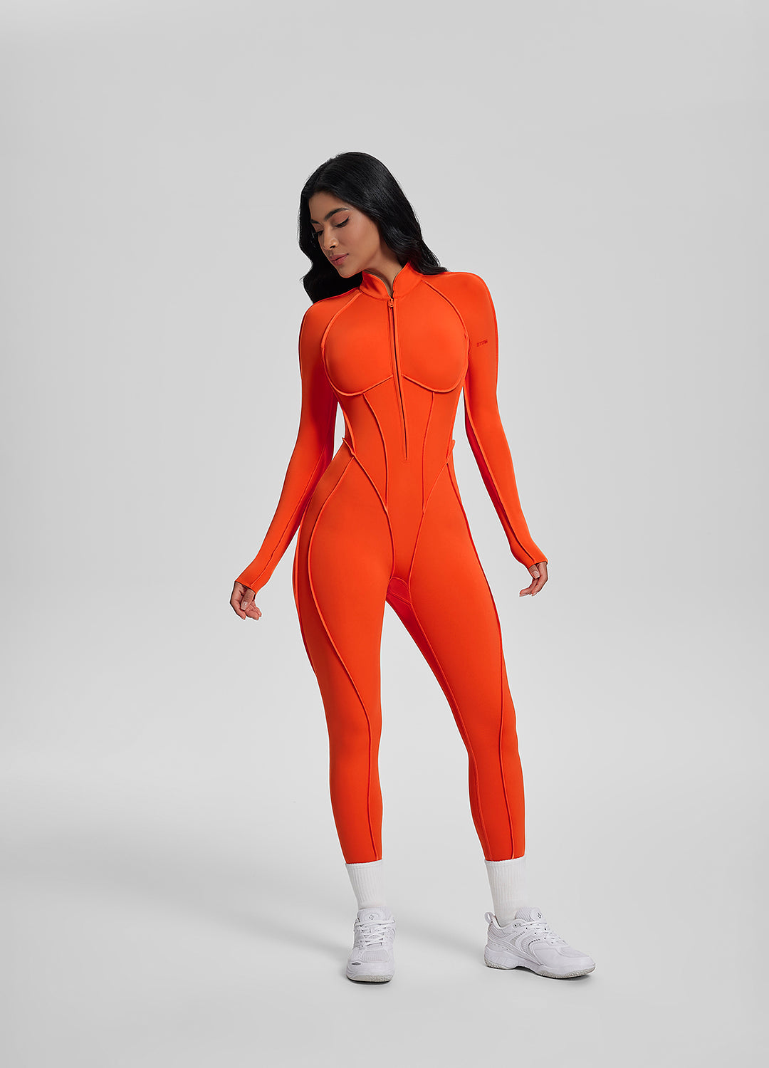 Closed-Back Catsuit - LivingCurves Bodysuit Solar Orange / XS