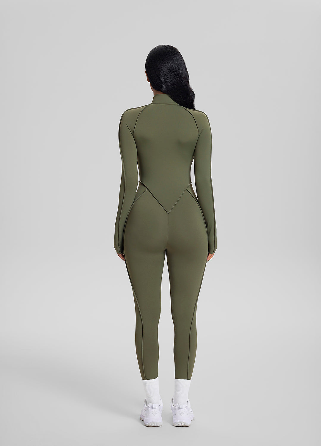 ZÉRA – Closed-Back Catsuit - LivingCurves Bodysuit Khaki Green / XS