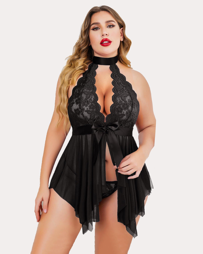 Plus Size Babydoll Teddy