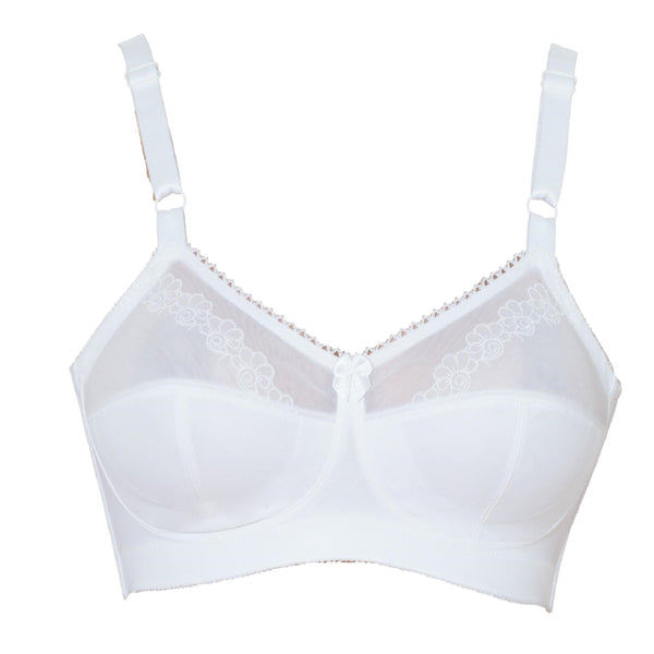 Style 7204 | Embroidered Soft Cup - White