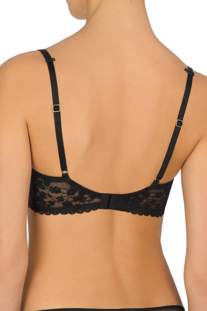 Natori Cherry Blossom Convertible Contour Underwire Bra #721191 - LivingCurves Bras Black / 30B